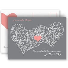 Heart Web - Save the Date Postcard