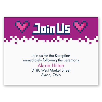 Bit of Retro - Amethyst - Reception Card