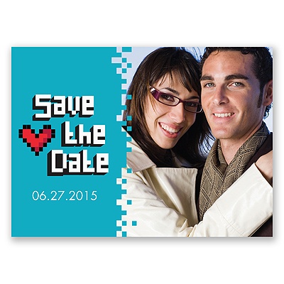 Bit of Retro - Palm - Save the Date Postcard
