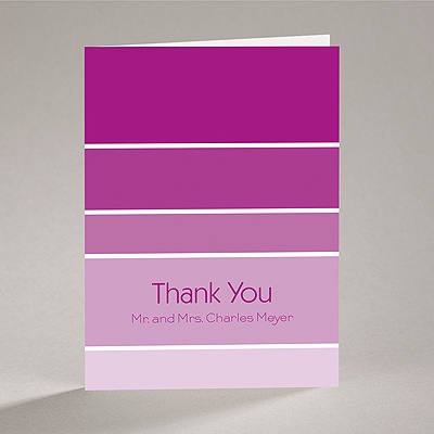 Ombre Stripes - Note Card and Envelope
