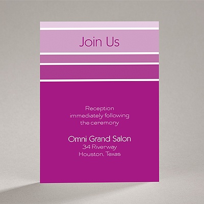 Ombre Stripes - Reception Card