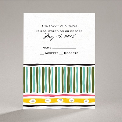 Tribal Patterns - Response Card and Envelope