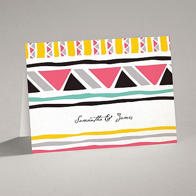 Tribal Patterns - Note Card and Envelope