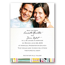 Tribal Patterns - Save the Date Card