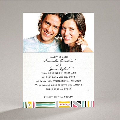 Tribal Patterns - Save the Date Card
