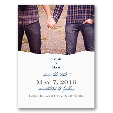 Mister and Mister - Save the Date Card