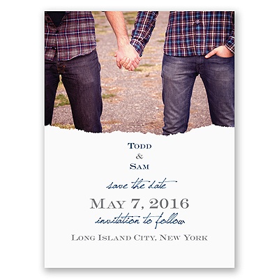 Mister and Mister - Save the Date Card