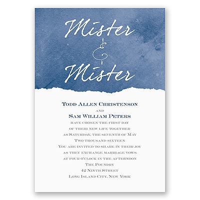 Mister and Mister - Invitation