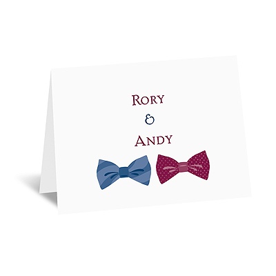 Bow Ties - Note Card and Envelope