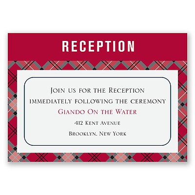 Moustaches - Merlot - Reception Card