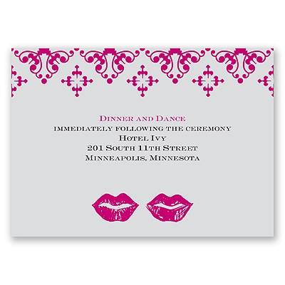 Smooches - Reception Card