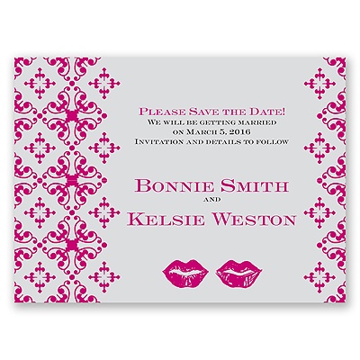 Smooches - Save the Date Card