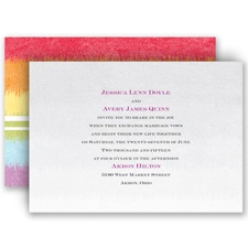 Rainbow Bling - Invitation