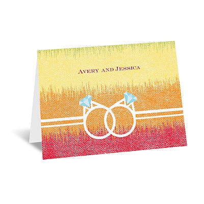 Rainbow Bling - Note Card and Envelope
