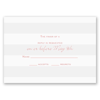 Glamour Brides - Response Card and Envelope