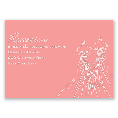 Glamour Brides - Reception Card