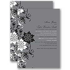 Fashion Flowers - All In One Invitation