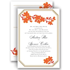 Fresh Flowers - Poppy - All in One Invitation