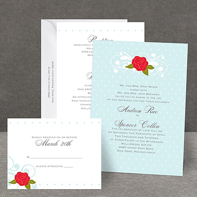 Sweet Rose - All In One Invitation