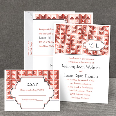 Modern Geometry - All in One Invitation