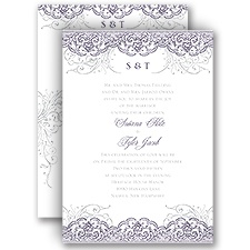 Lacy Flourishes - All In One Invitation