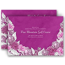 Lots of Blossoms - Amethyst - All in One Invitation