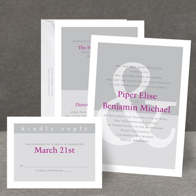 Artistic Ampersand - All In One Invitation