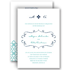 Fine Flourishes - All In One Invitation