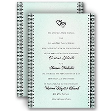 Heart Gate - Aqua - All In One Invitation
