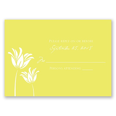 Blossoming Brides - Response Card and Envelope