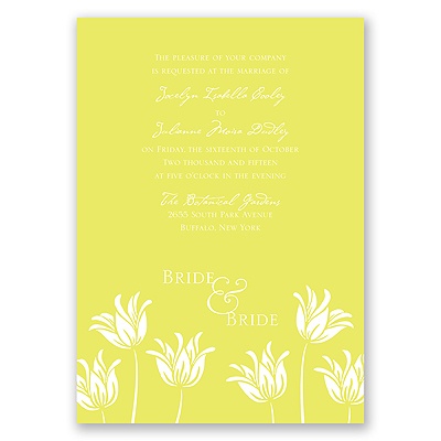 Blossoming Brides - Invitation