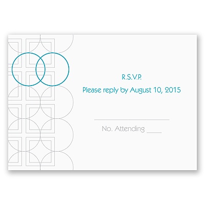 Distinguished Rings - Response Card and Envelope