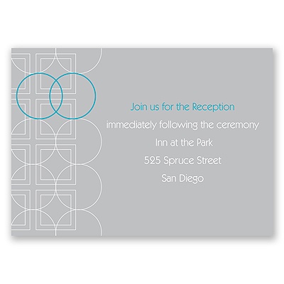 Distinguished Rings - Reception Card