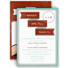 Two Brides - Invitation