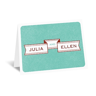 Two Brides - Note Card and Envelope
