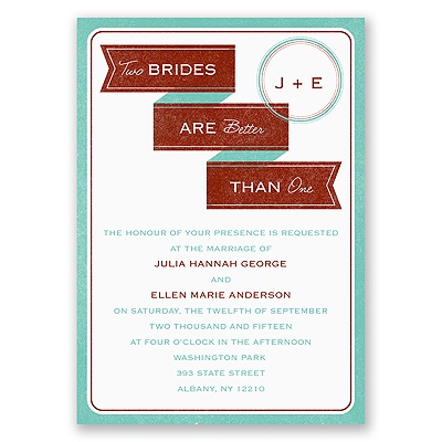 Two Brides - Invitation