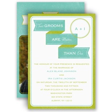 Two Grooms - Invitation
