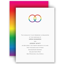 Rainbow Rings - Invitation