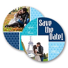 Heart This - Navy - Save the Date Card
