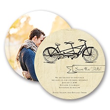 In Tandem - Save the Date Card