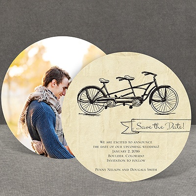 In Tandem - Save the Date Card