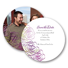Whimsical Roses - Grapevine - Save the Date Card