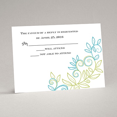 Chalky Vines - Response Card and Envelope