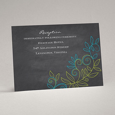 Chalky Vines - Reception Card