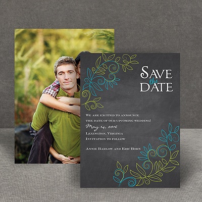 Chalky Vines - Save the Date Card