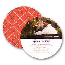 Simple Lattice - Tango - Save the Date Card