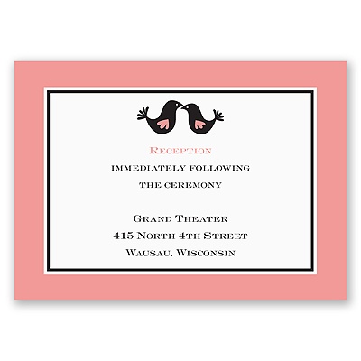 Lovebirds - Reception Card