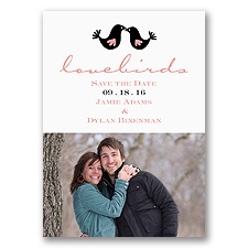 Lovebirds - Save the Date Magnet