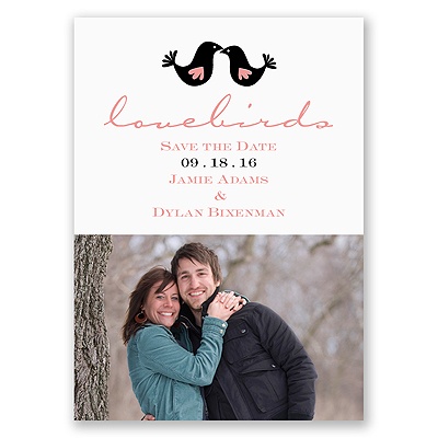 Lovebirds - Save the Date Magnet