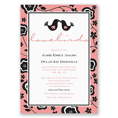 Lovebirds - Invitation
